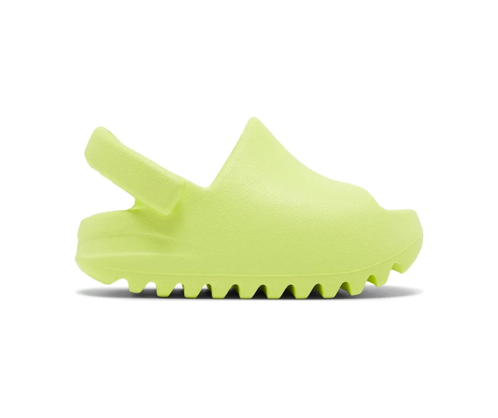 Yeezy Slides للرضع باللون الأخضر المتوهج