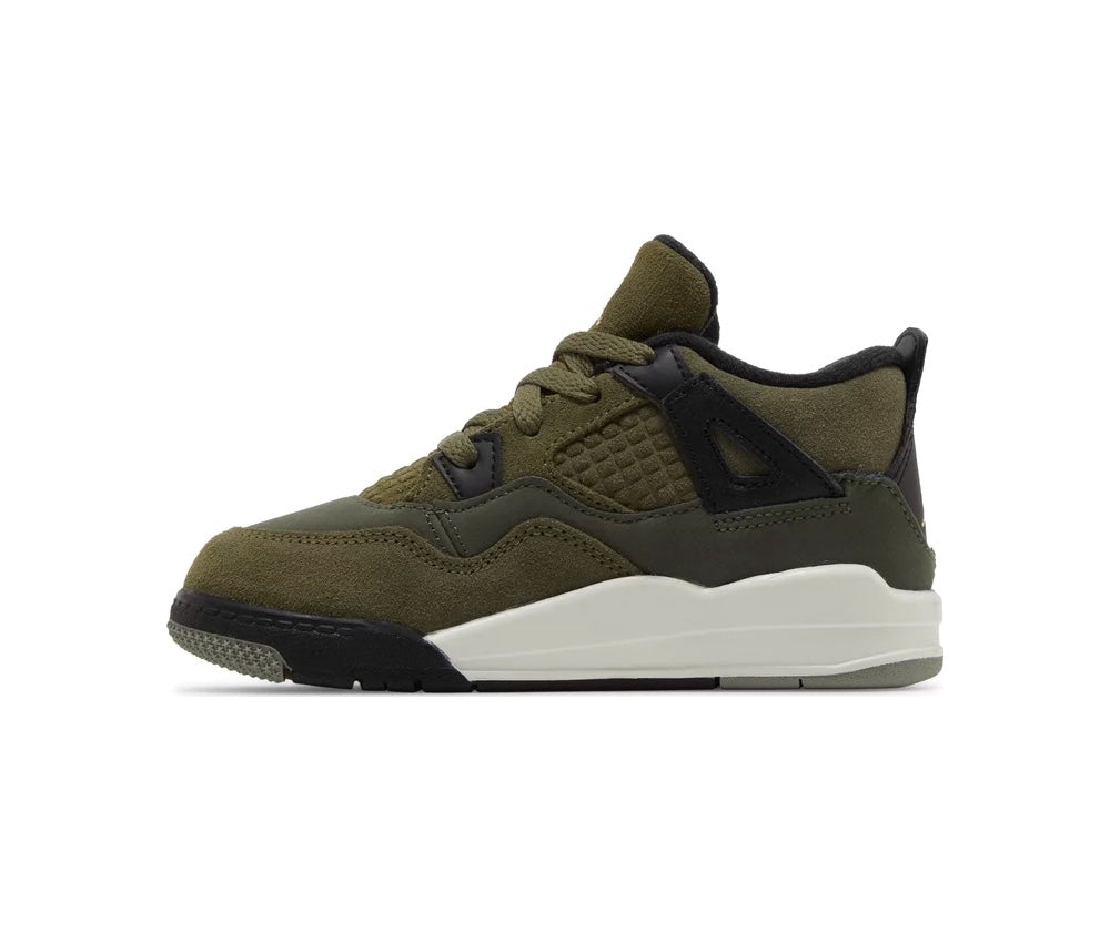 Air Jordan 4 Retro Craft Olive Kids