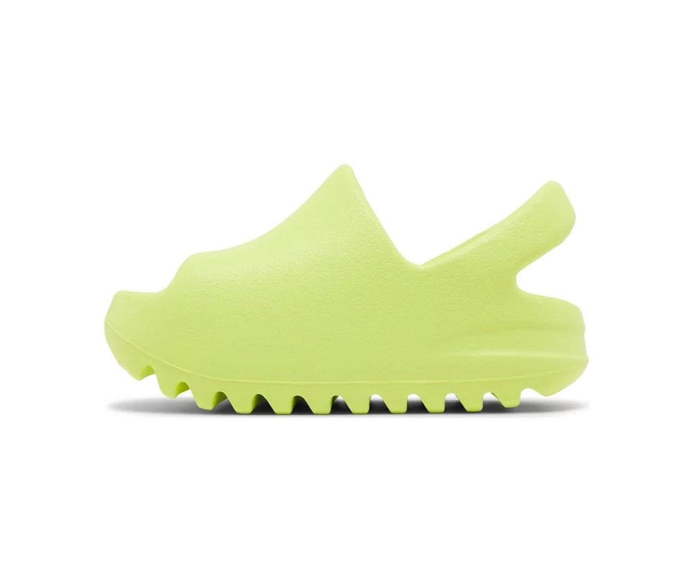 Yeezy Slides للرضع باللون الأخضر المتوهج