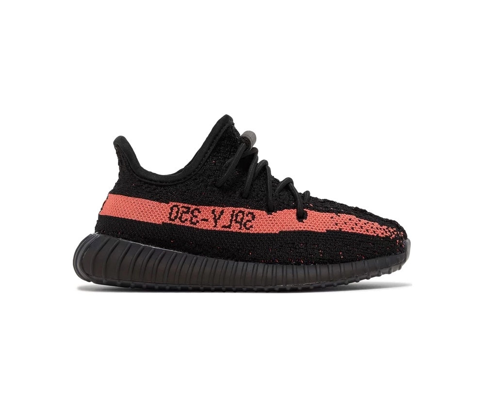 Yeezy Boost 350 v2 Black Red Kids