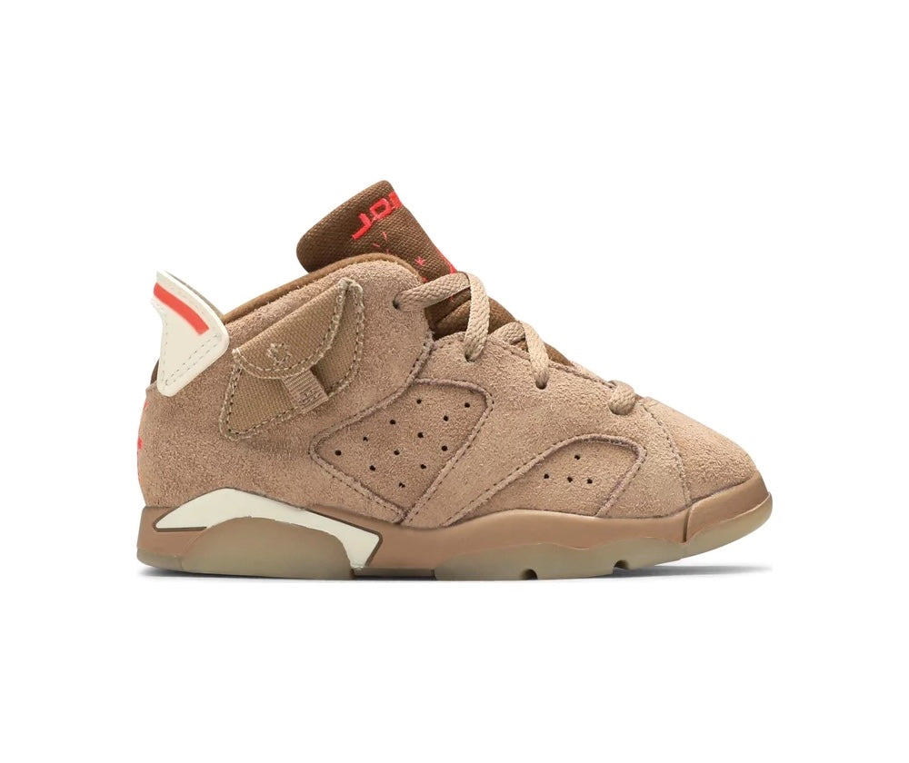 Air Jordan 6 Retro X Travis Scott British Khaki Kids