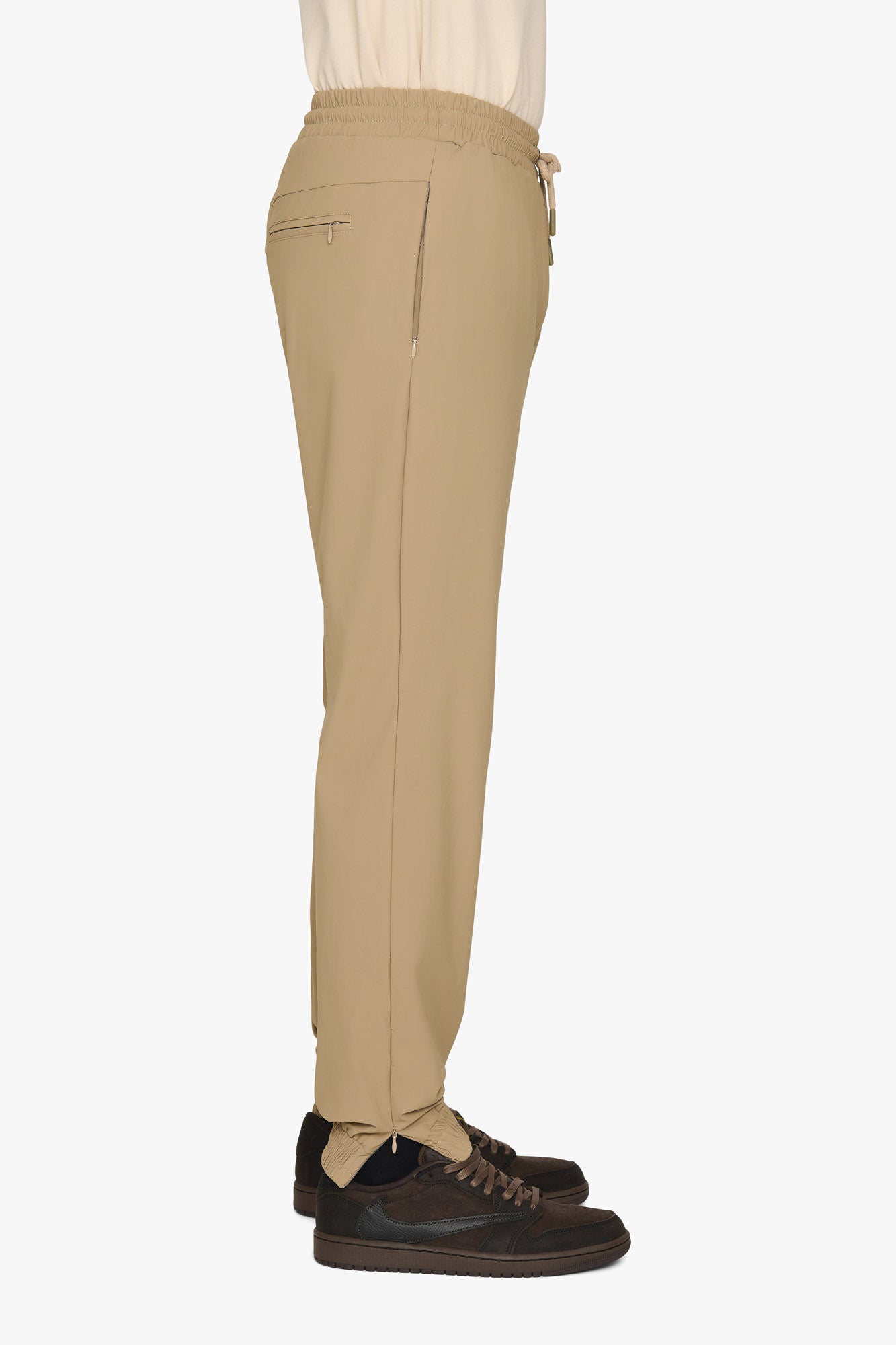SAAKOUK Technical Broek Tapered Khaki Bruin