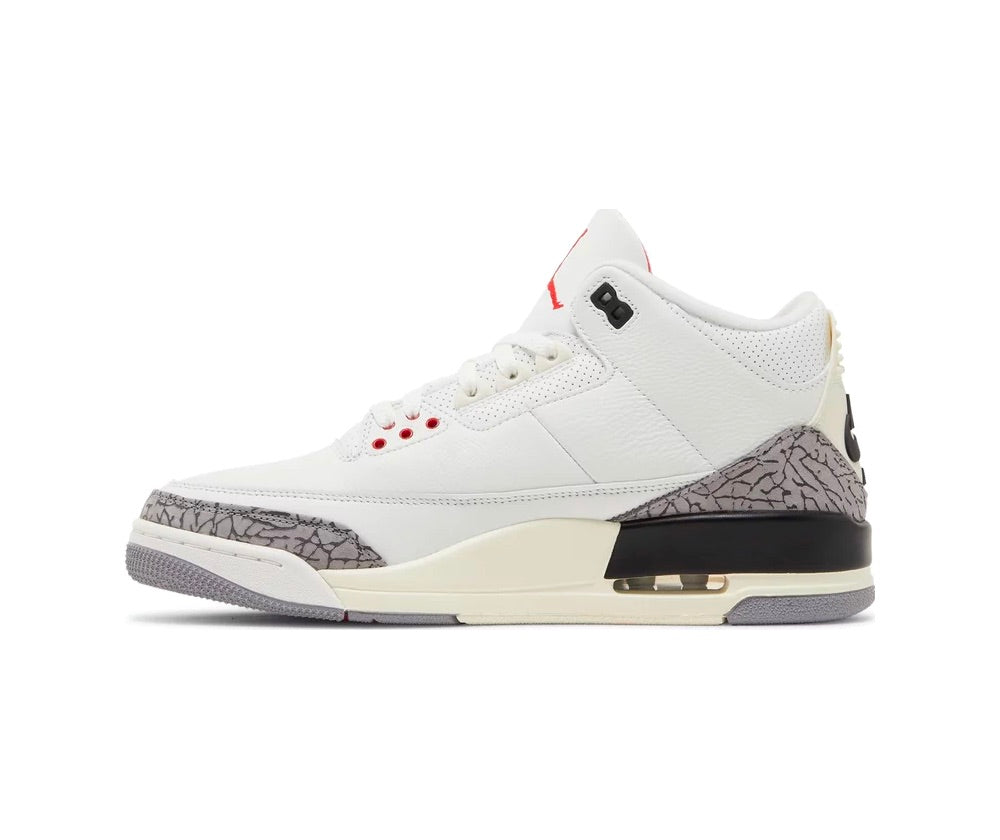 إعادة تصميم حذاء Air Jordan 3 Retro باللون الأبيض