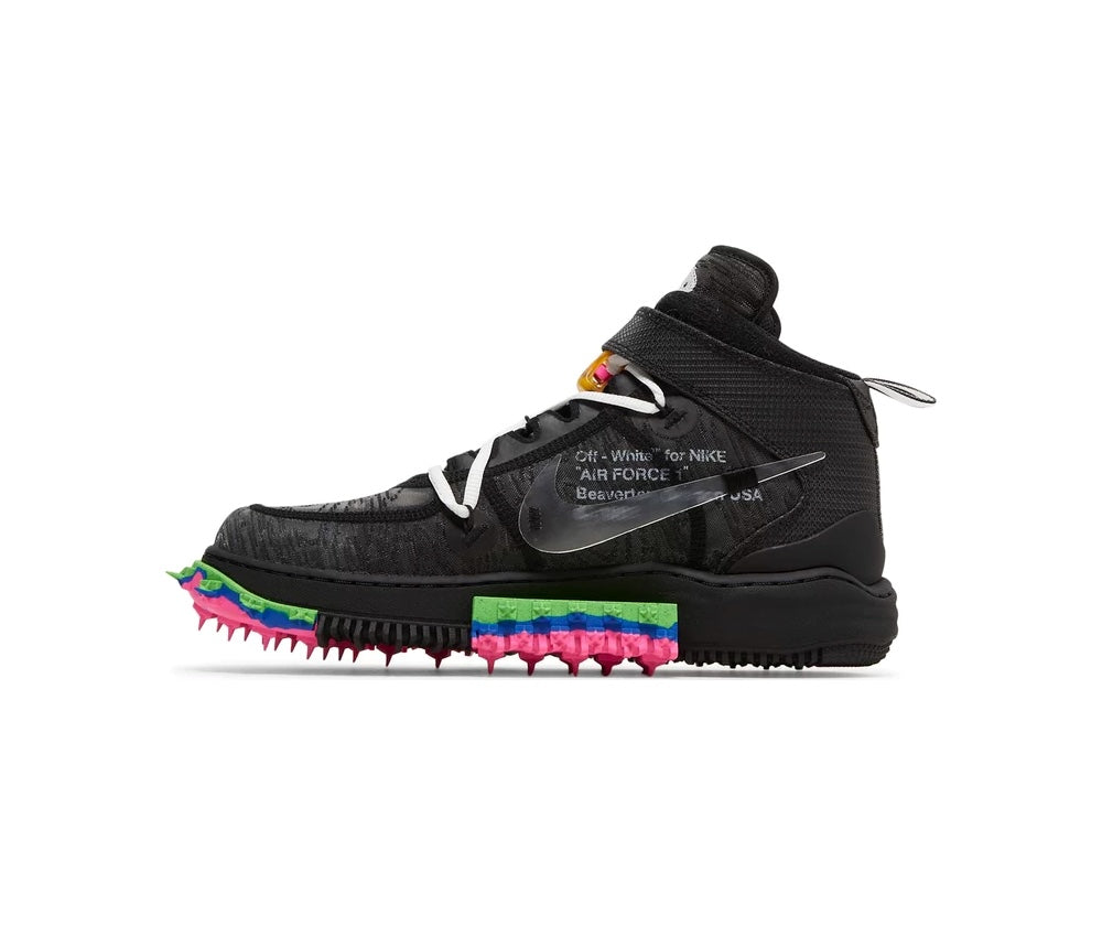 Off White x Air Force 1 Mid Black