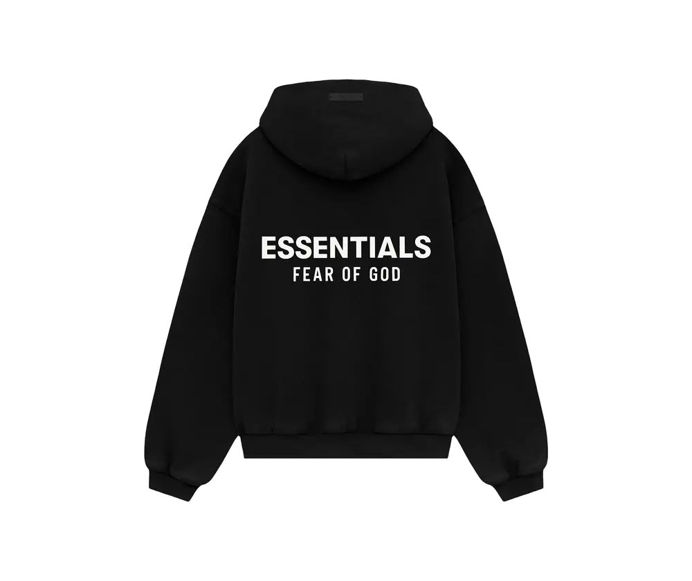 Fear of God Essentials FW24 Black White - Hoodie