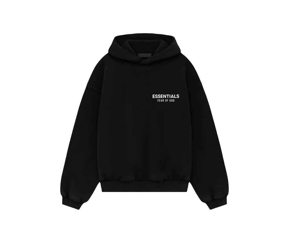 Fear of God Essentials FW24 Black White - Hoodie